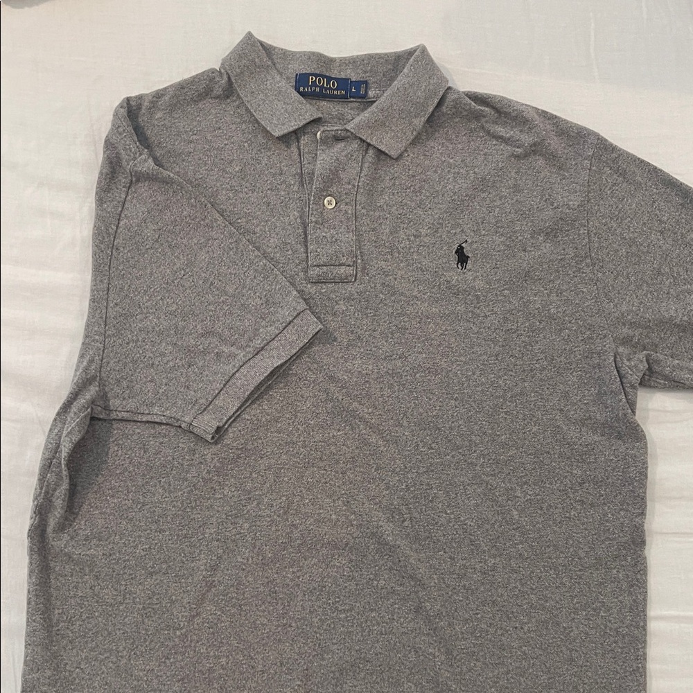 MENS Polo by Ralph Lauren Heather Gray Polo Shirt